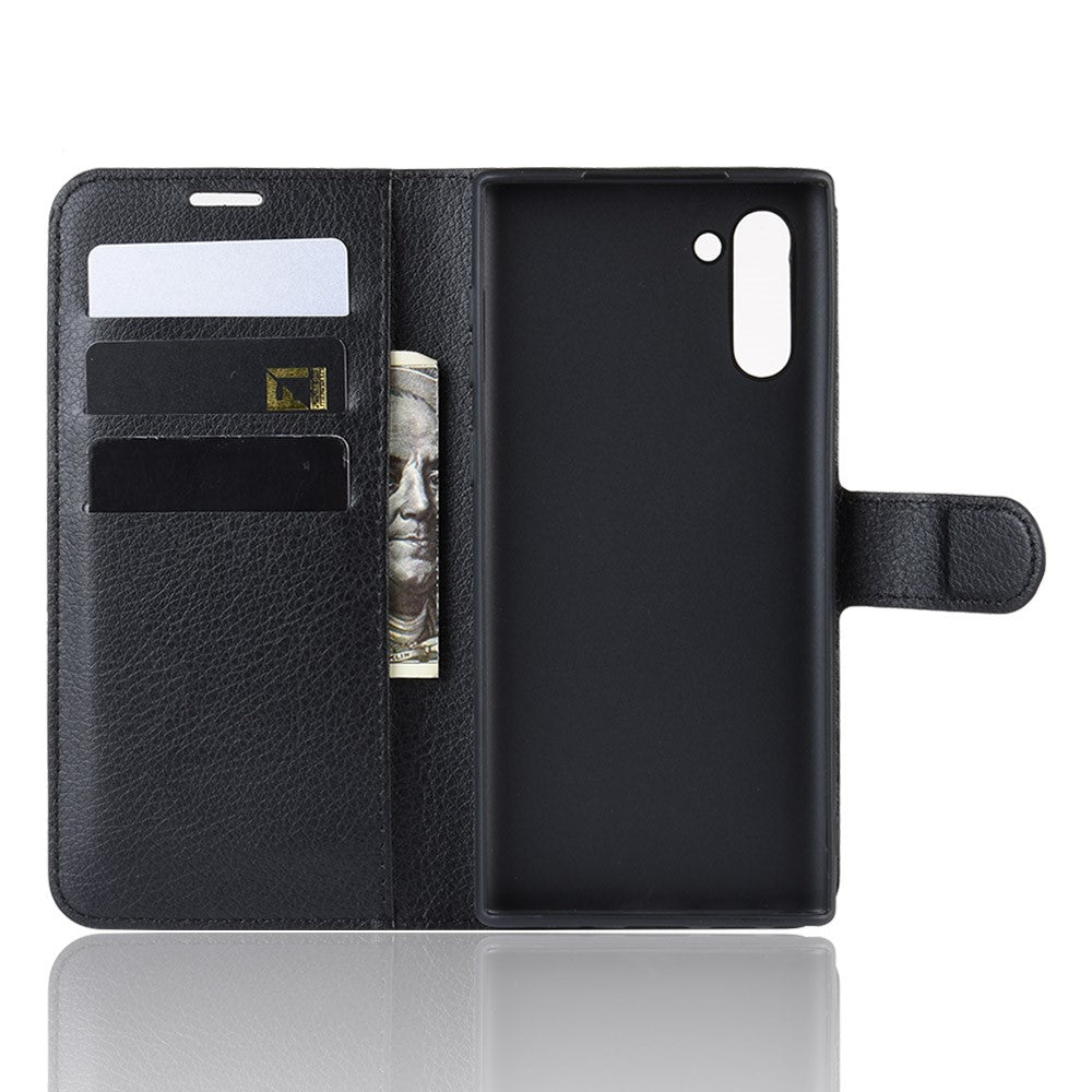 Hülle für Samsung Galaxy Note10 Handyhülle Flip Case Etui Cover Tasche Schwarz