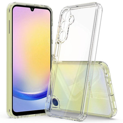 Hülle für Samsung Galaxy A25 5G Handyhülle Case Hybrid Silikon Bumper Cover Klar