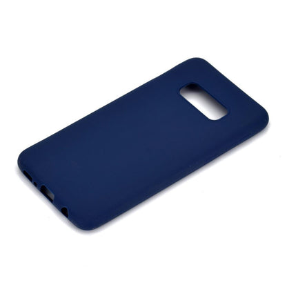 Hülle für Samsung Galaxy S10e Handyhülle Silikon Case Schutzhülle matt Blau