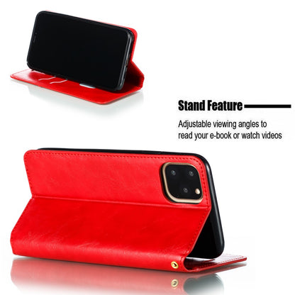 Hülle für Apple iPhone 11 Pro Max [6,5 Zoll] Handyhülle Flip Case Schutzhülle Etui Rot