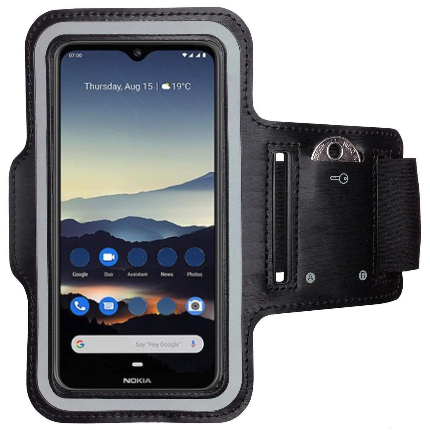 Nokia 7.2 Sport Fitness Armband Handy Tasche Jogging Lauf Hülle Etui