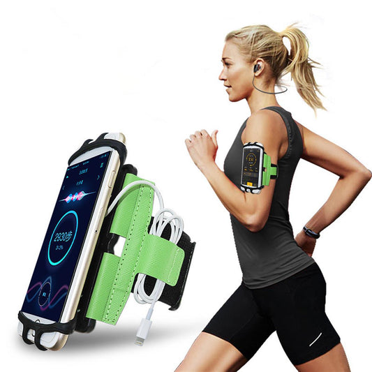 Sport Lauf Armband für Smartphones 4,0 - 7,0 Zoll Fitness Universal Grün