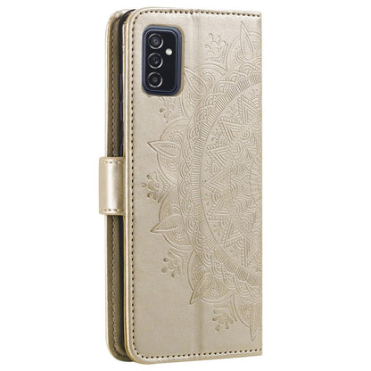 Hülle für Samsung Galaxy M52 5G Handyhülle Flip Case Cover Etui Mandala Gold
