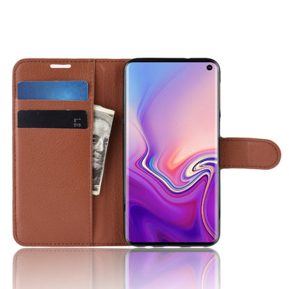 Hülle für Samsung Galaxy S10e Handyhülle Flip Case Schutzhülle Cover Braun