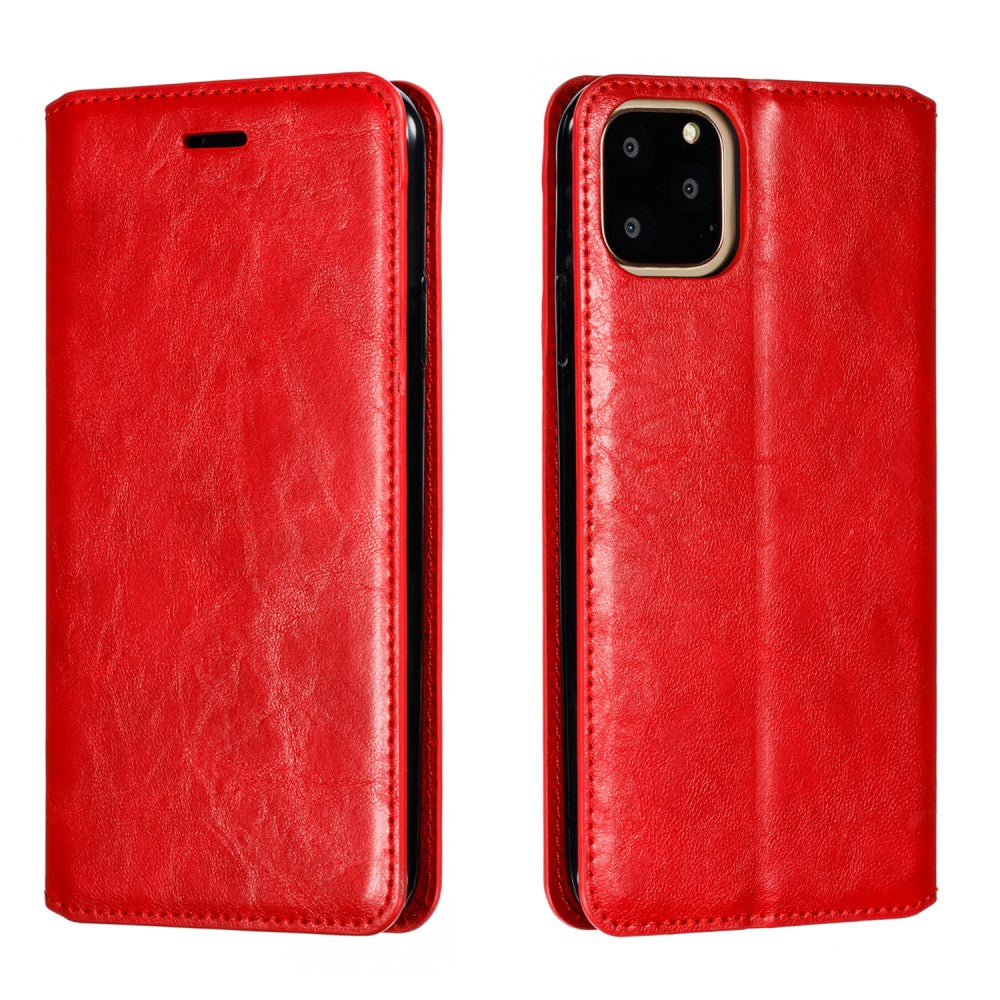 Hülle für Apple iPhone 11 Pro Max [6,5 Zoll] Handyhülle Flip Case Schutzhülle Etui Rot