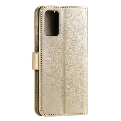 Hülle für Samsung Galaxy A72 Handyhülle Flip Case Cover Schutzhülle Tasche Mandala Gold