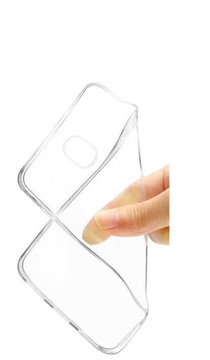 Hülle für Samsung Galaxy J3 [2017] Handyhülle Silikon Case Cover Bumper Klar