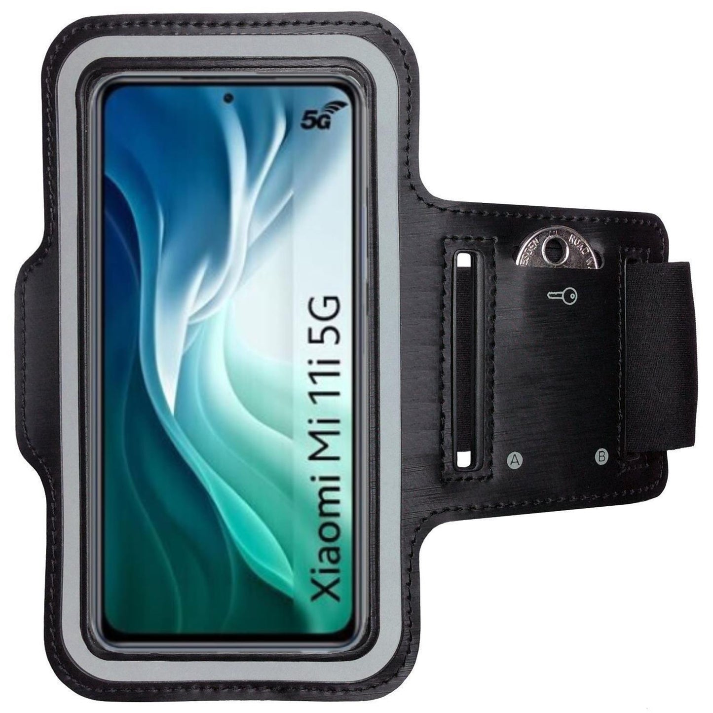 Sportarmband für Xiaomi Mi 11i/Poco F3 Handy Tasche Fitness Armband Laufhülle