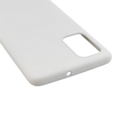 Hülle für Samsung Galaxy A02s Handyhülle Silikon Case Cover Bumper Matt Weiß