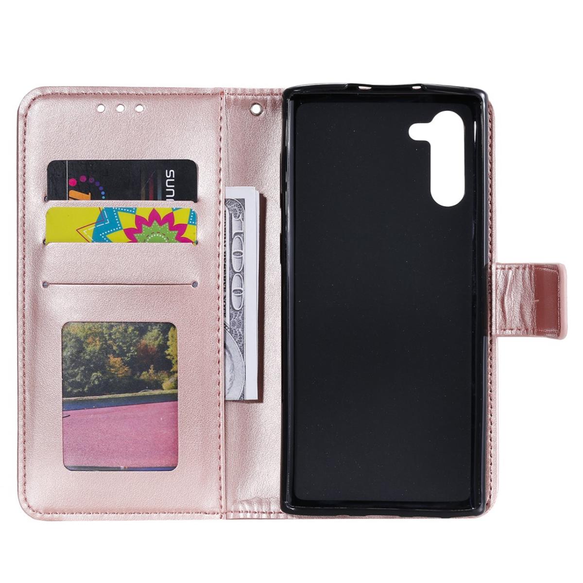 Hülle für Samsung Galaxy Note10 Handyhülle Schutz Tasche Flip Case Cover Mandala Rosegold