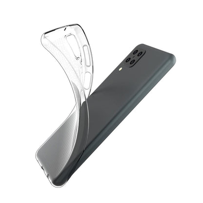 Hülle für Samsung Galaxy A12/M12 Handyhülle Silikon Cover Case Bumper Etui klar