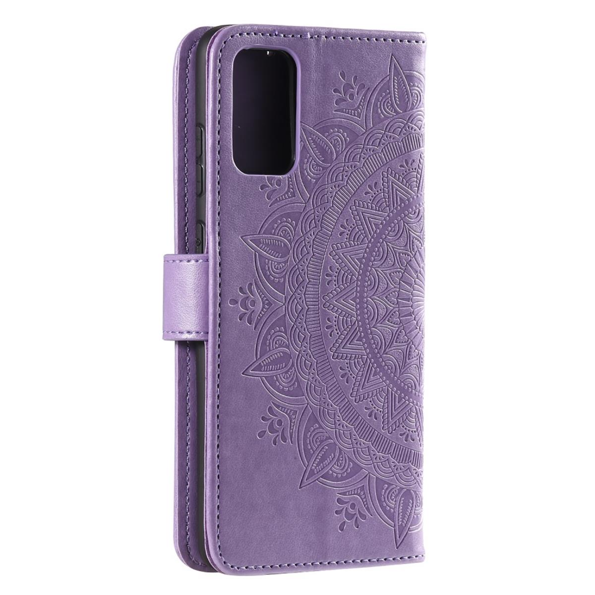 Hülle für Samsung Galaxy S20 Handyhülle Flip Case Schutzhülle Cover Mandala Lila