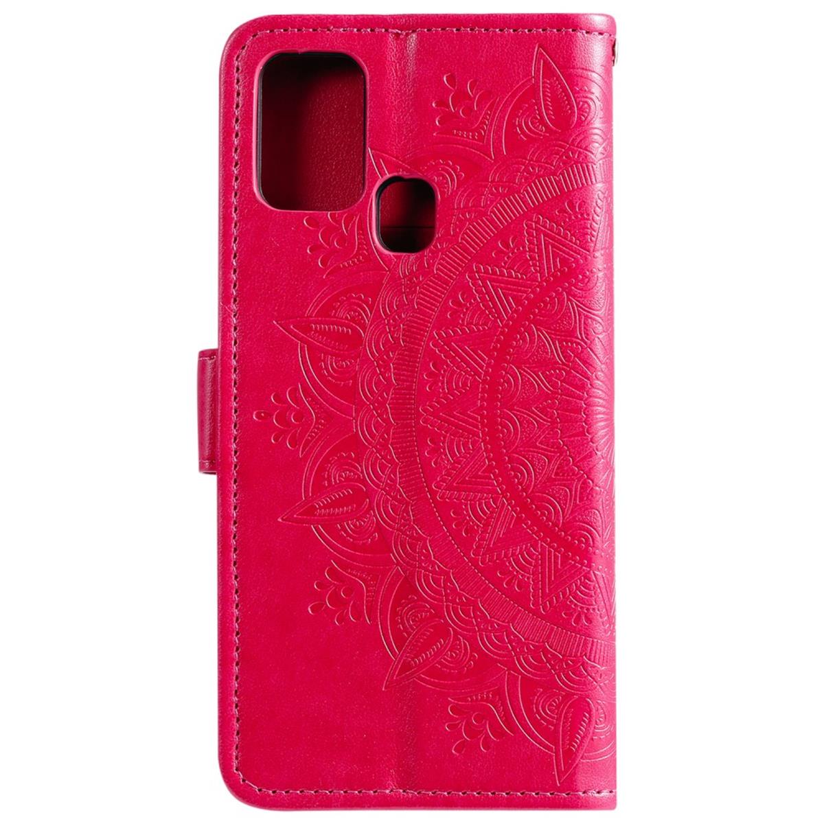 Hülle für Samsung Galaxy M21/M30s Handyhülle Flip Case Cover Mandala Pink