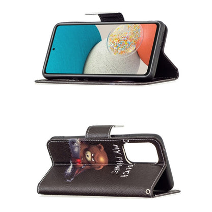 Hülle für Samsung Galaxy A53 Handyhülle Flip Case Cover Etui Tasche Motiv Bär