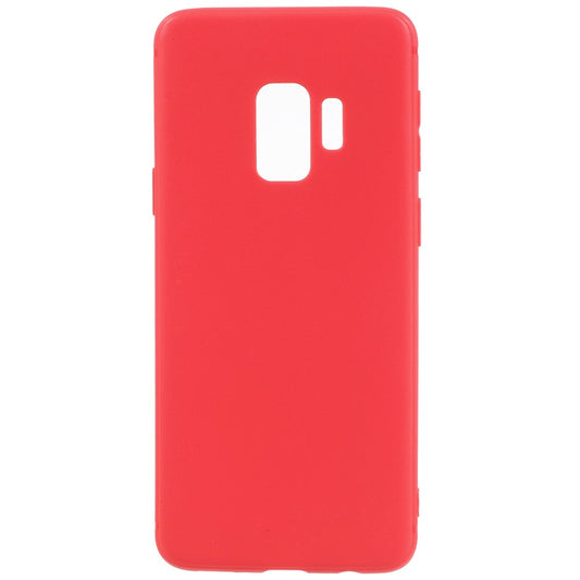 Hülle für Samsung Galaxy S9 Handy Case Silikon Cover Bumper Tasche Matt Rot
