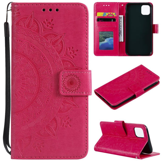 Hülle für Apple iPhone 12 Mini Handyhülle Flip Case Cover Tasche Mandala Pink