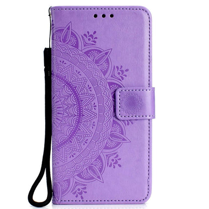 Hülle für Samsung Galaxy S10+ (Plus) Handyhülle Flip Case Cover Mandala Lila