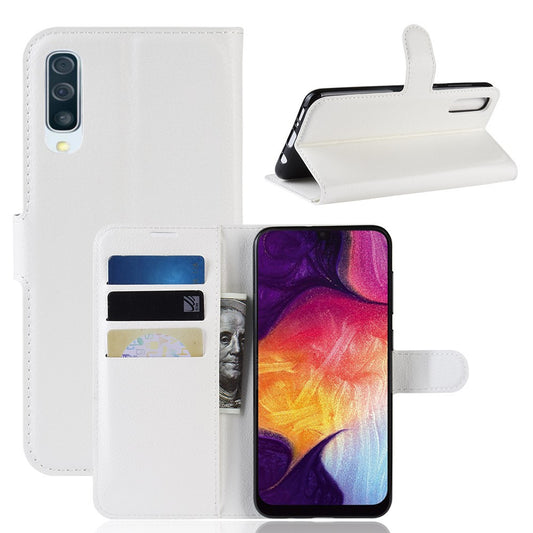 Hülle für Samsung Galaxy A50/A30s Handyhülle Flip Case Bumper Cover Handytasche Weiß