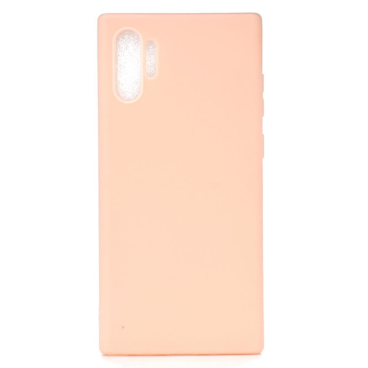 Hülle für Samsung Galaxy Note10+ (5G) Handyhülle Silikon Schutzhülle Cover Case matt Rosa