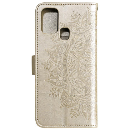 Hülle für Samsung Galaxy M31 Handyhülle Flip Case Cover Etui Mandala Gold