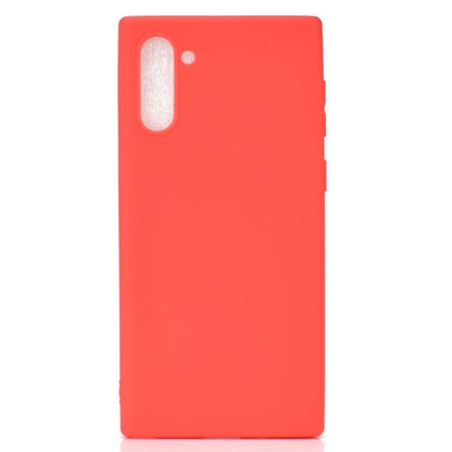 Hülle für Samsung Galaxy Note10 Handyhülle Silikon Cover Schutzhülle matt Rot