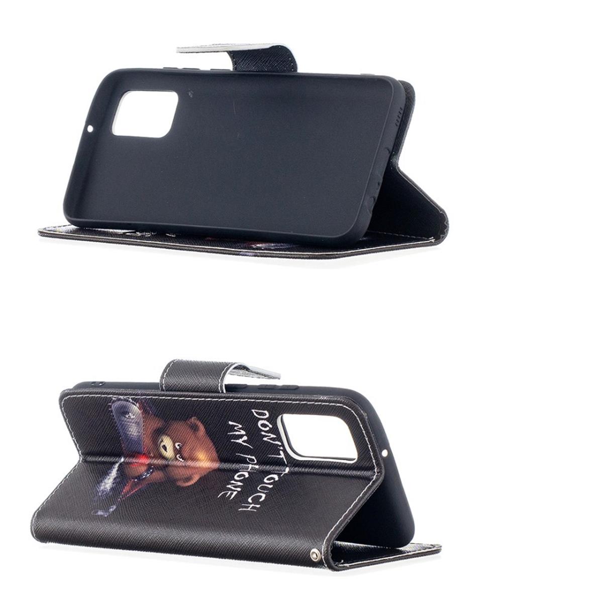 Hülle für Samsung Galaxy A02s Handyhülle Flip Case Cover Etui Tasche Motiv Bär