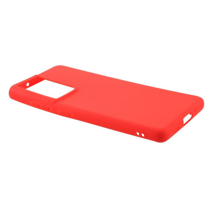 Hülle für Samsung Galaxy S21 Ultra 5G Handyhülle Silikon Case Cover Schutzhülle Matt Rot