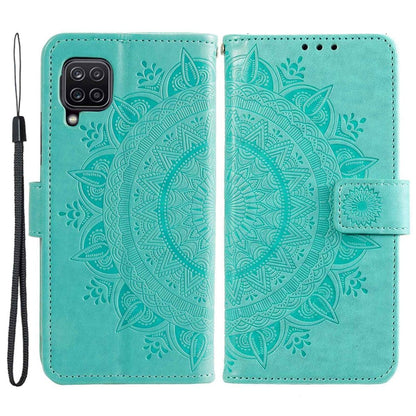 Hülle für Samsung Galaxy M53 5G Handyhülle Flip Case Cover Etui Mandala Grün