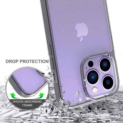 Hülle für Apple iPhone 14 Pro Handy Case Hybrid Silikon Bumper Cover transparent