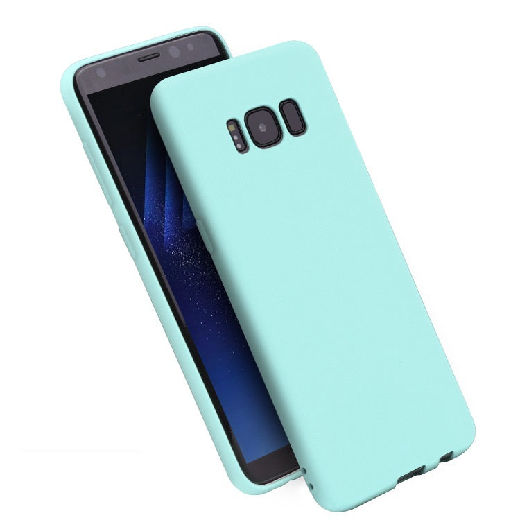 Hülle für Samsung Galaxy S8 Handy Case Silikon Cover Schutzhülle Etui Matt Grün