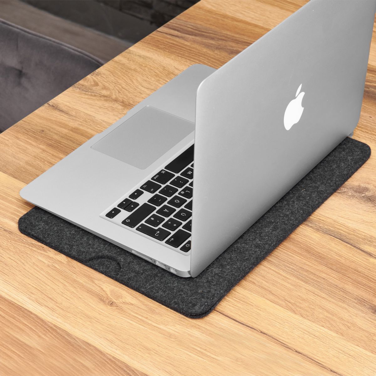 Hülle für Apple MacBook Air/Pro 15" Handmade Notebook Tasche Filz Case Anthrazit