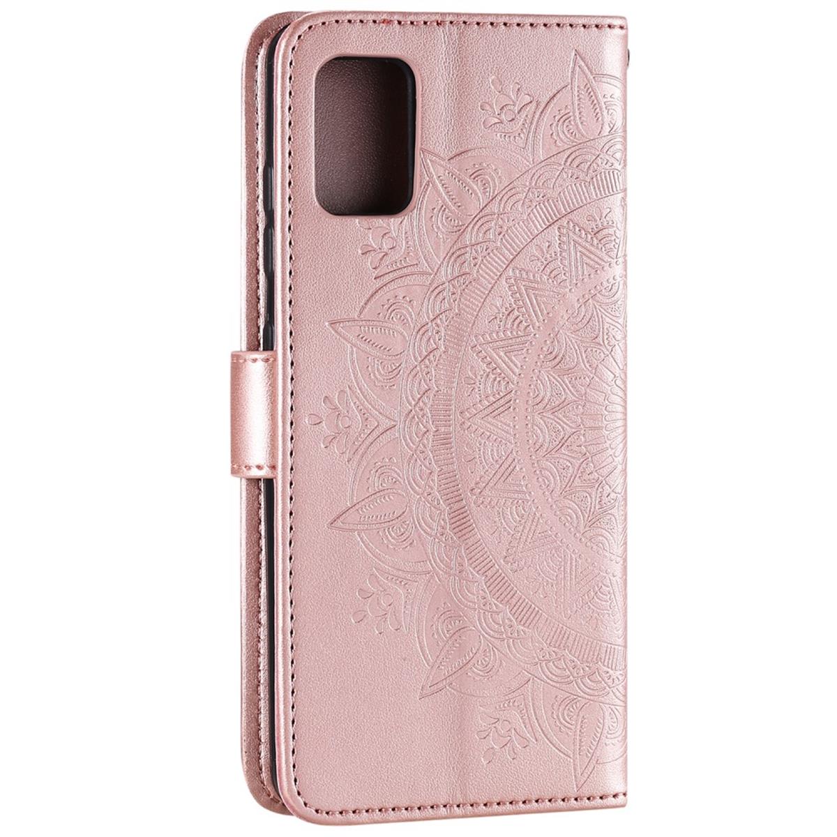 Hülle für Samsung Galaxy A51 Handyhülle Flip Case Schutzhülle Cover Mandala Rose