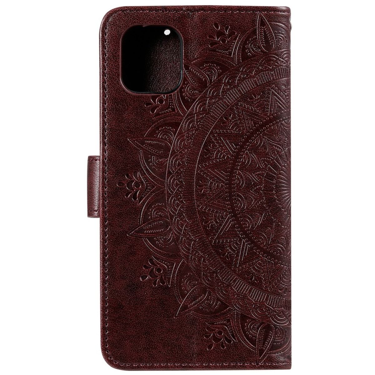 Hülle für Samsung Galaxy A03 Handyhülle Flip Case Cover Etui Mandala Braun