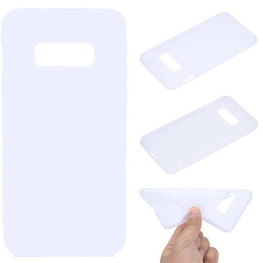 Hülle für Samsung Galaxy S10e Handyhülle Silikon Case Schutzhülle matt Weiß