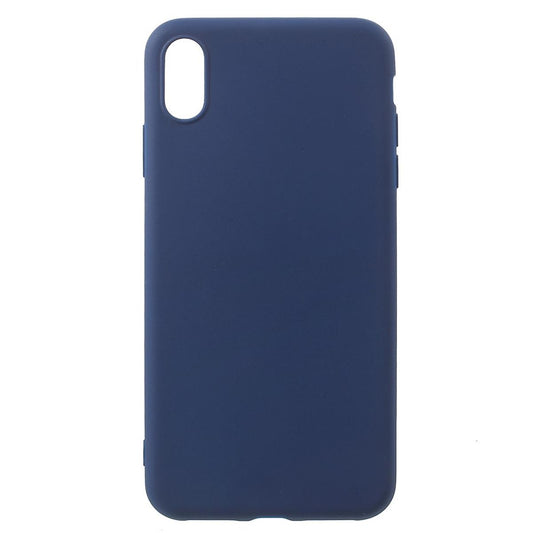 Hülle für Apple iPhone XR Handy Cover Silikon Case Schutzhülle Bumper matt Blau