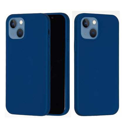Hülle für Apple iPhone 13 [6,1 Zoll] Handy Silikon Case Cover Bumper Matt Blau