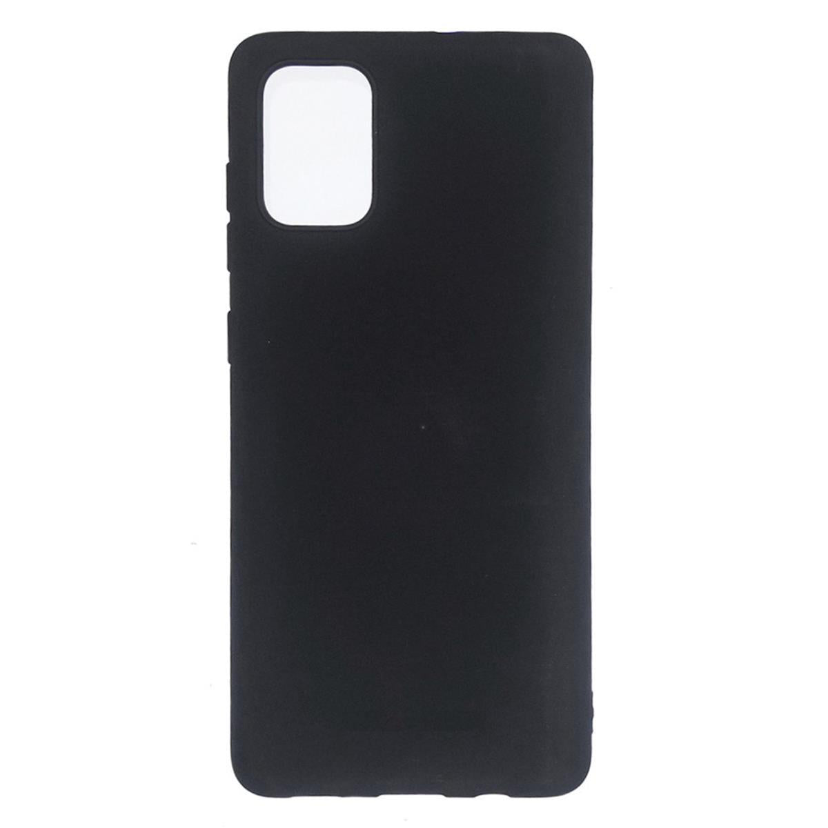 Hülle für Samsung Galaxy M31 Handyhülle Silikon Case Cover Tasche Matt Schwarz