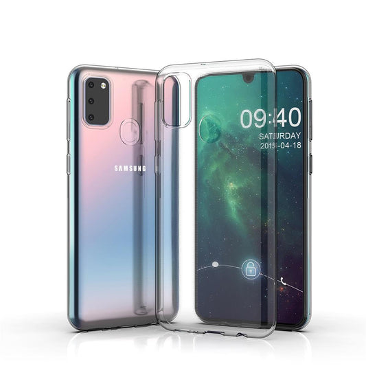 Hülle für Samsung Galaxy M21 Handyhülle Silikon Cover Case Bumper Transparent