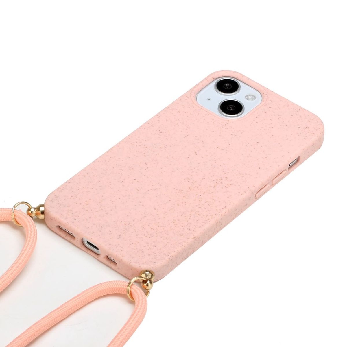 Hülle für Apple iPhone 14 Plus Handyhülle Silikon Case Handykette Cover Rosa