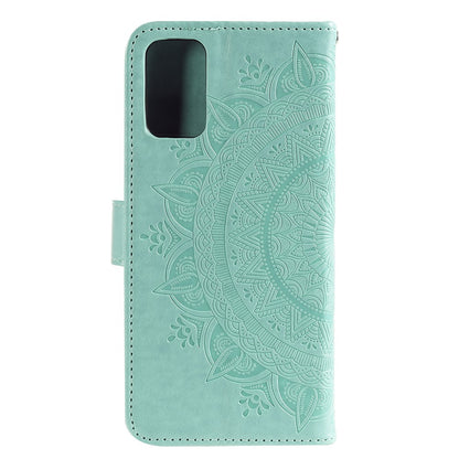 Hülle für Samsung Galaxy A41 Handyhülle Flip Case Cover Tasche Mandala Grün