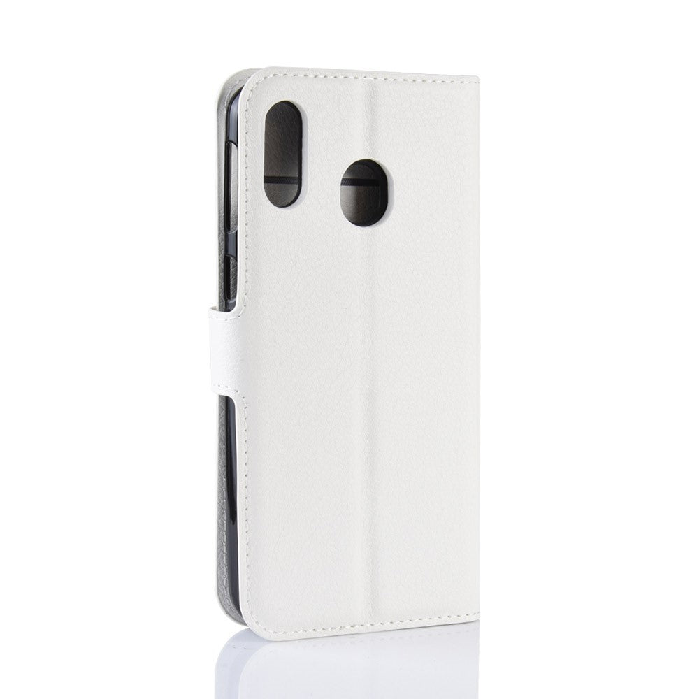 Hülle für Samsung Galaxy M20 Handyhülle Flip Case Schutzhülle Cover Tasche Weiß