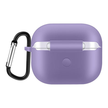 Hülle für Apple AirPods 3 Silikon Case Cover Etui Bumper Schutzhülle Lila