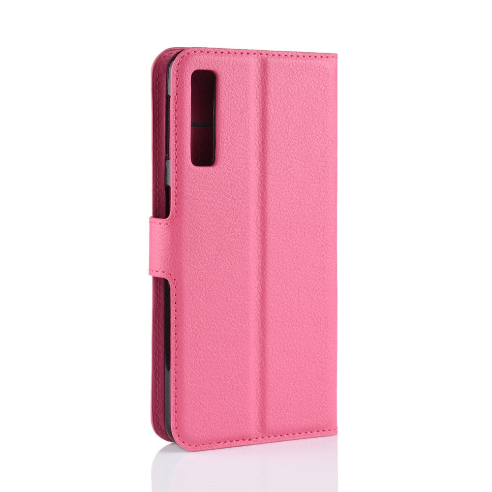 Hülle für Samsung Galaxy A7 (2018) Handyhülle Flip Case Schutzhülle Cover Rosa