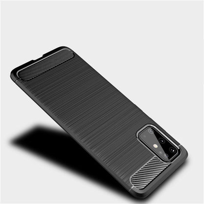 Hülle für Samsung Galaxy S20 FE Handyhülle Silikon Case Cover Schutzhülle Carbonfarben