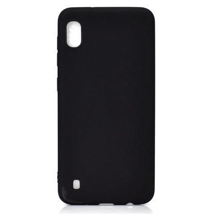 Hülle für Samsung Galaxy A10 Silikon Cover Bumper Schutzhülle Case matt schwarz