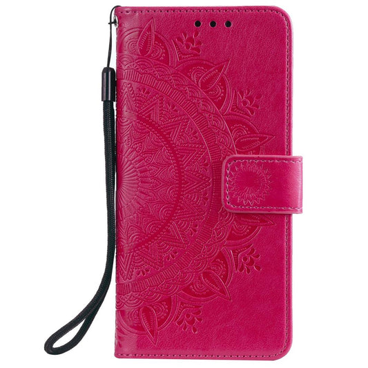 Hülle für Samsung Galaxy A71 Handyhülle Flip Case Schutzhülle Etui Mandala Pink