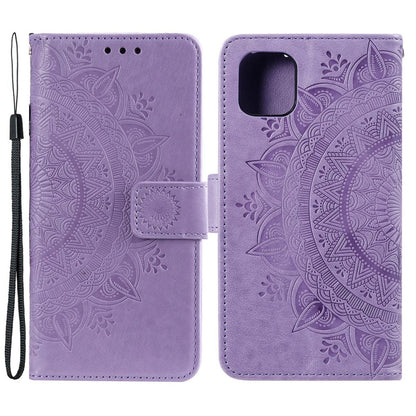 Hülle für Apple iPhone 13 Mini Handyhülle Flip Case Cover Tasche Mandala Lila