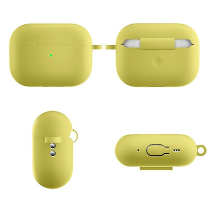 Hülle für Apple AirPods Pro 2 Silikon Case Cover Etui Bumper Schutzhülle Gelb