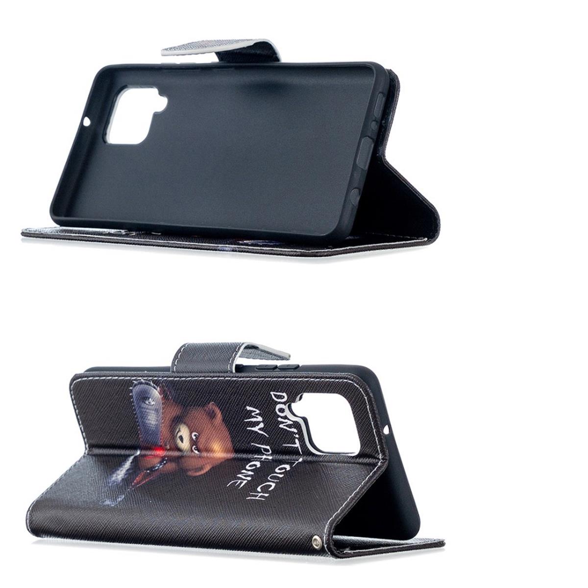 Hülle für Samsung Galaxy A42 5G Handyhülle Flip Case Cover Etui Tasche Motiv Bär