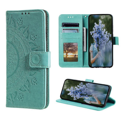 Hülle für Apple iPhone 14 Pro Max Handyhülle Flip Case Schutzhülle Mandala Grün